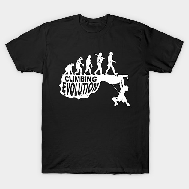 Evolution Of Climbing Logo Funny T-Shirt by terrasari90